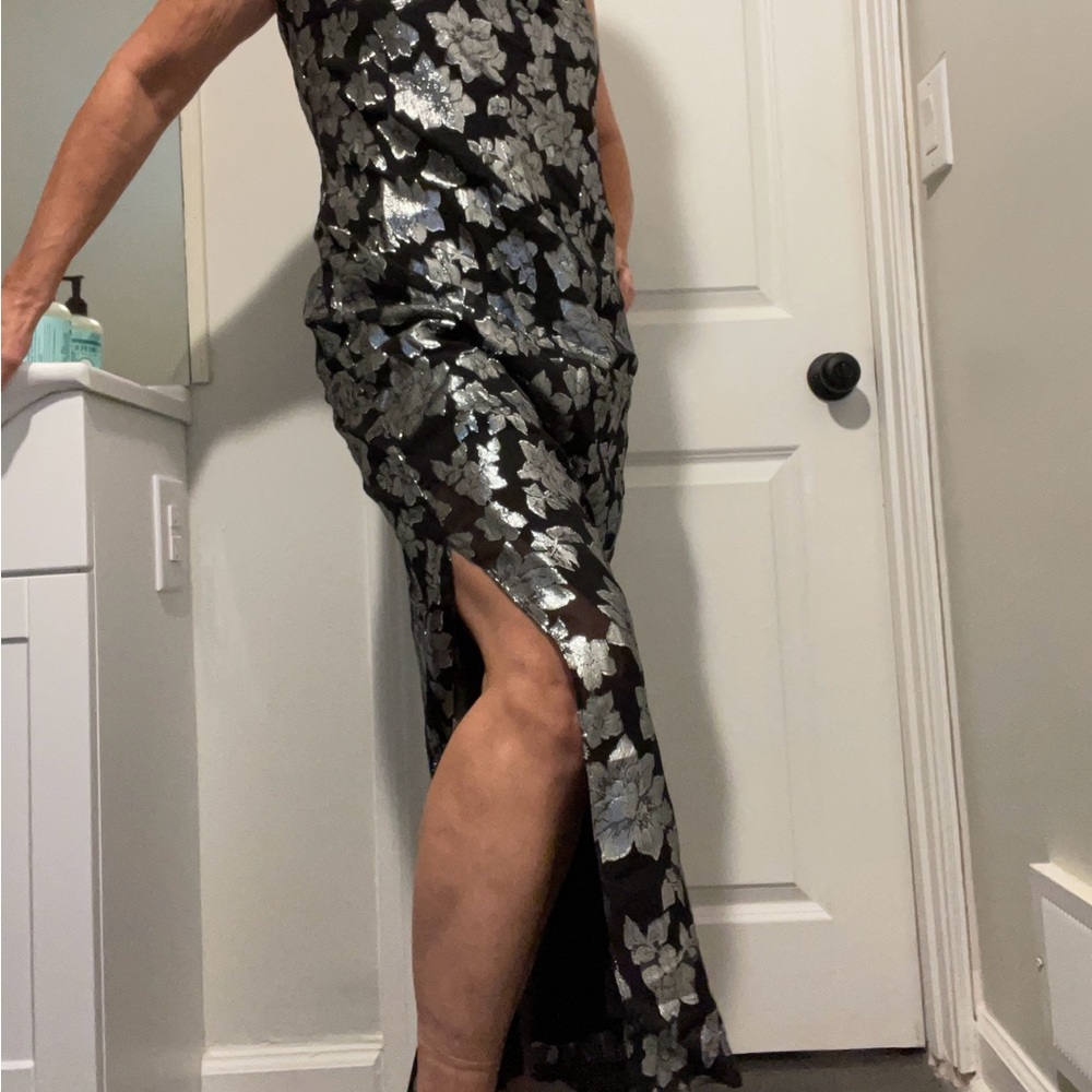 Club Monaco Black and Silver Dress